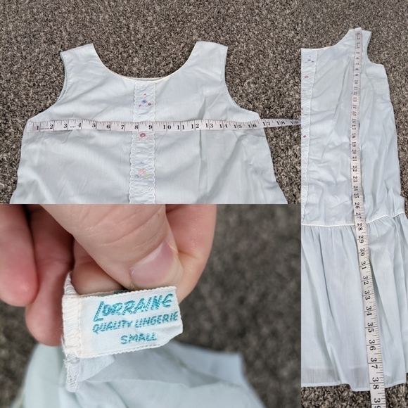 ✨3/$15 Vintage Lorraine Lingerie floral nightgown S - Picture 6 of 7